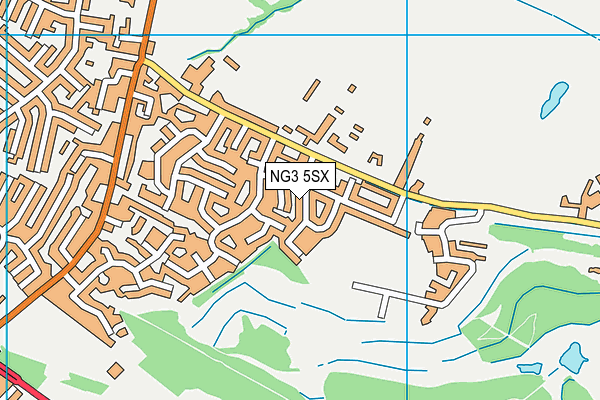 NG3 5SX map - OS VectorMap District (Ordnance Survey)