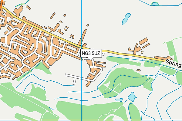 NG3 5UZ map - OS VectorMap District (Ordnance Survey)