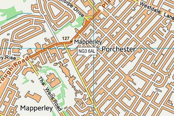 NG3 6AL map - OS VectorMap District (Ordnance Survey)