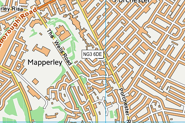 NG3 6DE map - OS VectorMap District (Ordnance Survey)