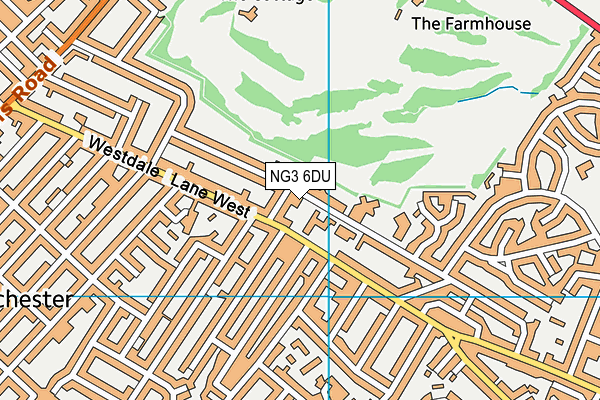 NG3 6DU map - OS VectorMap District (Ordnance Survey)