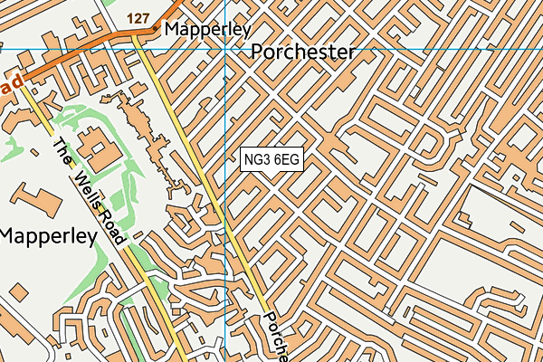 NG3 6EG map - OS VectorMap District (Ordnance Survey)