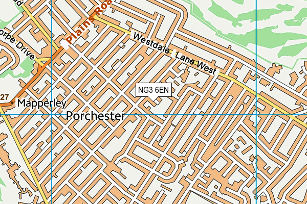 NG3 6EN map - OS VectorMap District (Ordnance Survey)