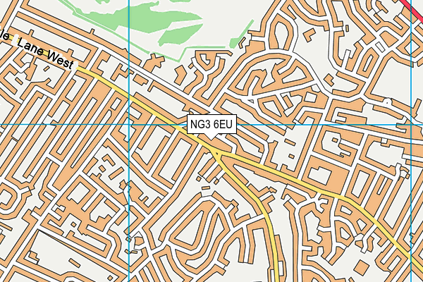 NG3 6EU map - OS VectorMap District (Ordnance Survey)