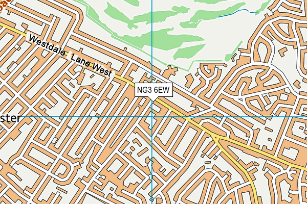 NG3 6EW map - OS VectorMap District (Ordnance Survey)