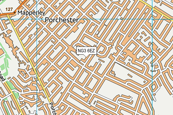 NG3 6EZ map - OS VectorMap District (Ordnance Survey)