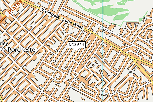 NG3 6FH map - OS VectorMap District (Ordnance Survey)