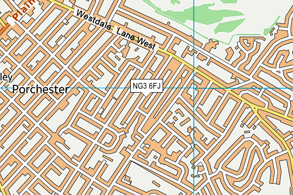 NG3 6FJ map - OS VectorMap District (Ordnance Survey)