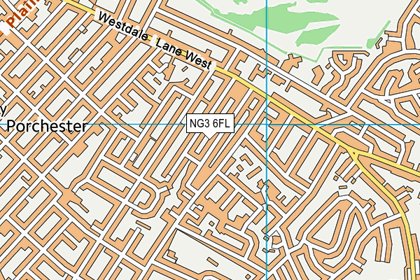 NG3 6FL map - OS VectorMap District (Ordnance Survey)