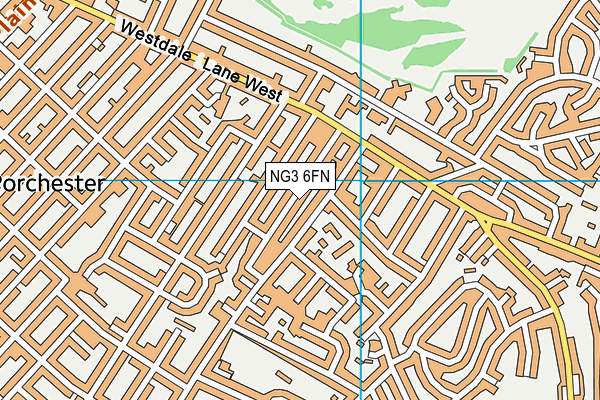 NG3 6FN map - OS VectorMap District (Ordnance Survey)