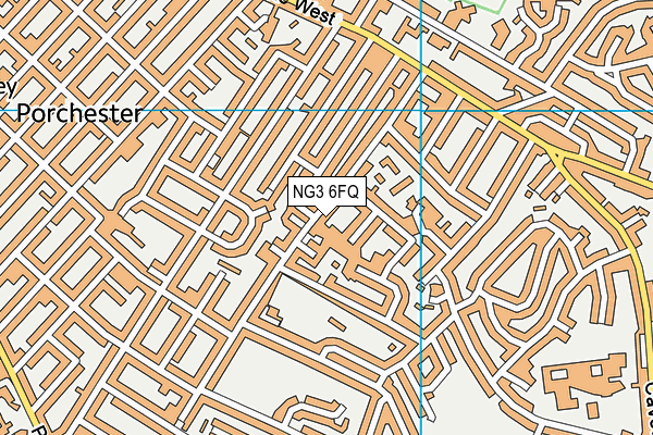 NG3 6FQ map - OS VectorMap District (Ordnance Survey)