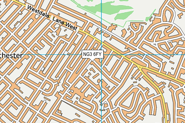 NG3 6FY map - OS VectorMap District (Ordnance Survey)