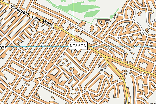 NG3 6GA map - OS VectorMap District (Ordnance Survey)