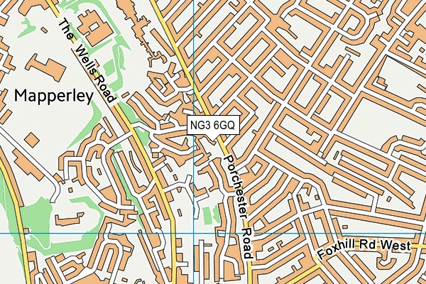 NG3 6GQ map - OS VectorMap District (Ordnance Survey)