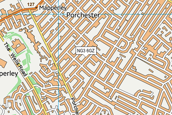 NG3 6GZ map - OS VectorMap District (Ordnance Survey)