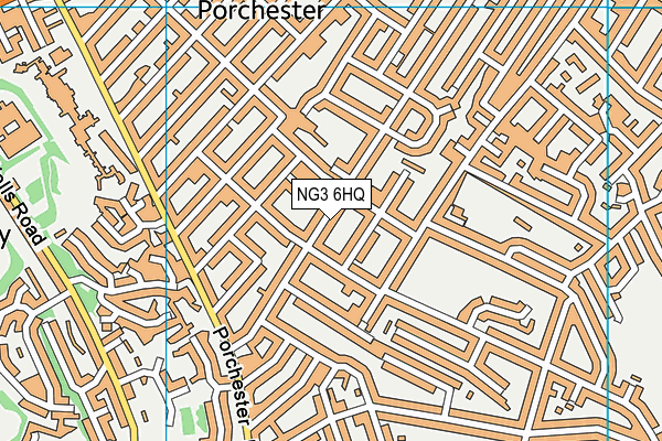NG3 6HQ map - OS VectorMap District (Ordnance Survey)