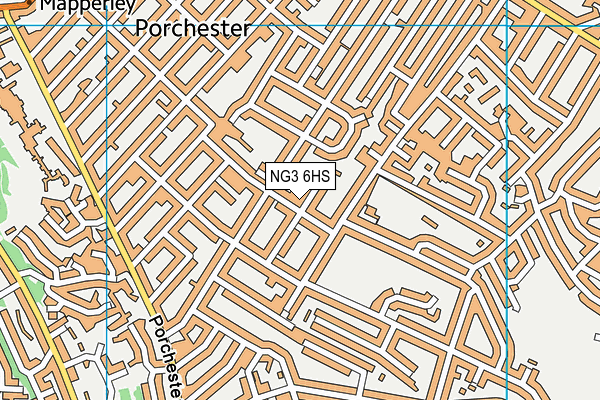 NG3 6HS map - OS VectorMap District (Ordnance Survey)