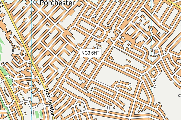 NG3 6HT map - OS VectorMap District (Ordnance Survey)