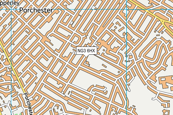 NG3 6HX map - OS VectorMap District (Ordnance Survey)