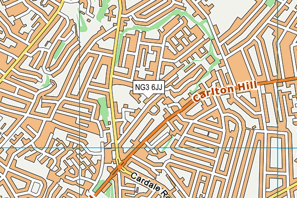 NG3 6JJ map - OS VectorMap District (Ordnance Survey)