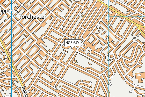 NG3 6JY map - OS VectorMap District (Ordnance Survey)