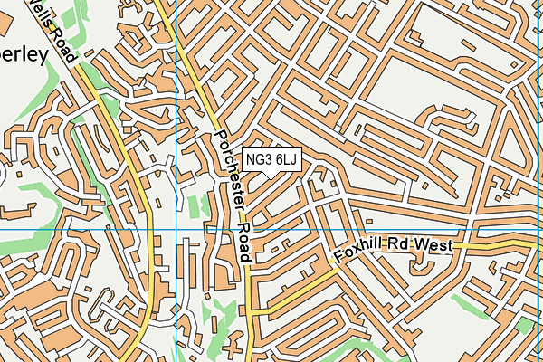 NG3 6LJ map - OS VectorMap District (Ordnance Survey)