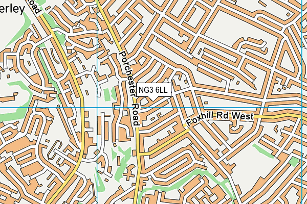 NG3 6LL map - OS VectorMap District (Ordnance Survey)