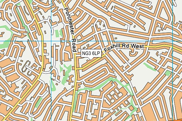 NG3 6LP map - OS VectorMap District (Ordnance Survey)