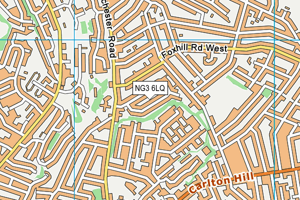NG3 6LQ map - OS VectorMap District (Ordnance Survey)