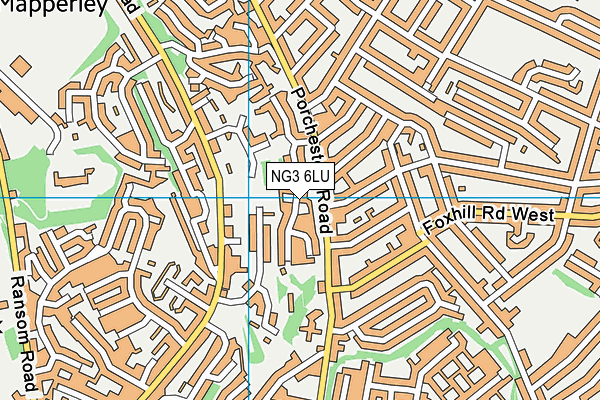 NG3 6LU map - OS VectorMap District (Ordnance Survey)