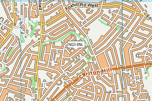 NG3 6NL map - OS VectorMap District (Ordnance Survey)