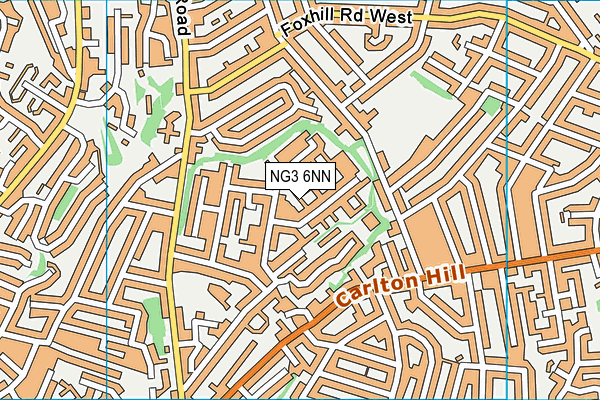 NG3 6NN map - OS VectorMap District (Ordnance Survey)