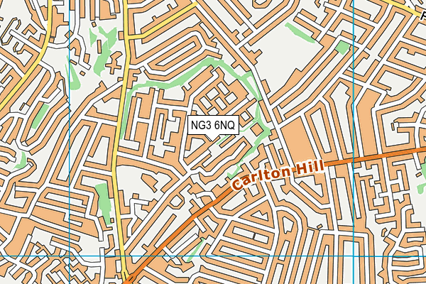 NG3 6NQ map - OS VectorMap District (Ordnance Survey)