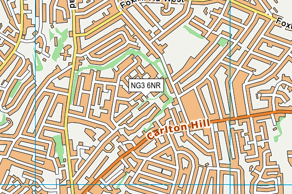 NG3 6NR map - OS VectorMap District (Ordnance Survey)