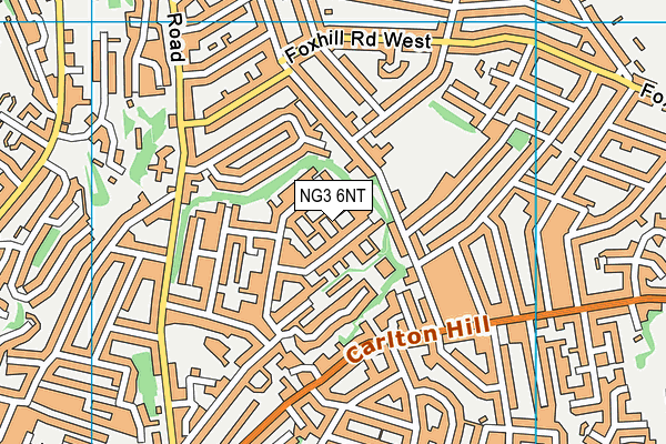 NG3 6NT map - OS VectorMap District (Ordnance Survey)