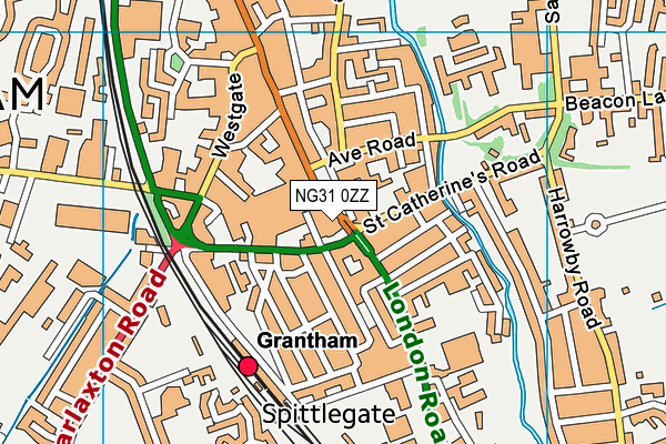 NG31 0ZZ map - OS VectorMap District (Ordnance Survey)