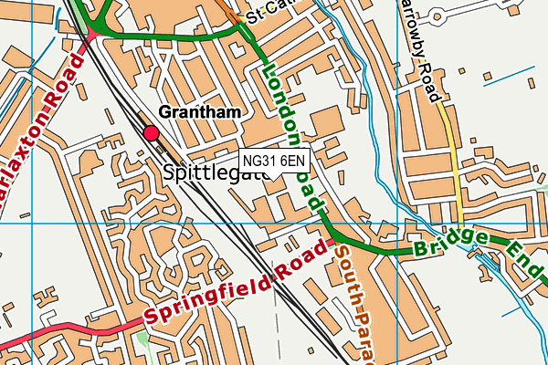 NG31 6EN map - OS VectorMap District (Ordnance Survey)