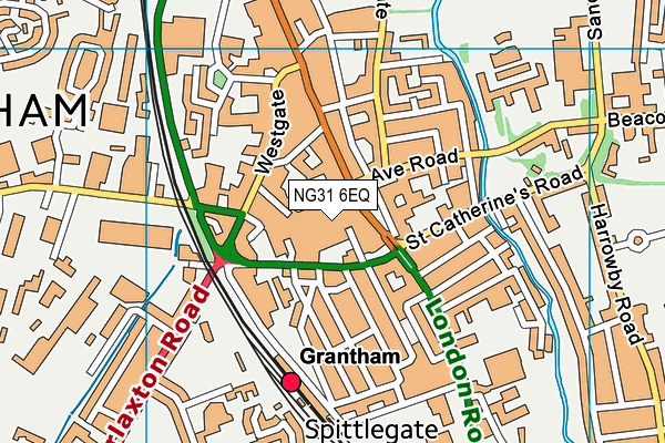 NG31 6EQ map - OS VectorMap District (Ordnance Survey)