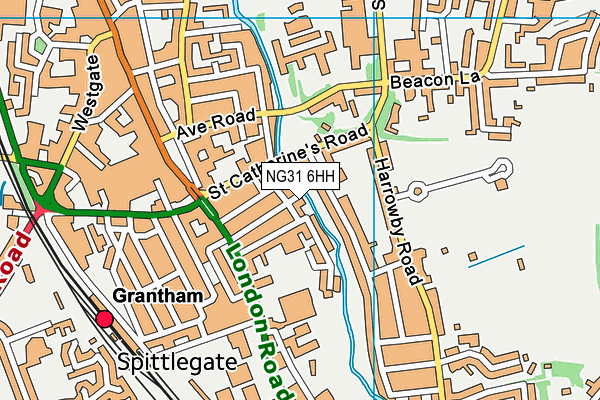 NG31 6HH map - OS VectorMap District (Ordnance Survey)