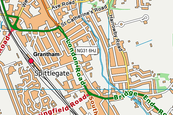 NG31 6HJ map - OS VectorMap District (Ordnance Survey)