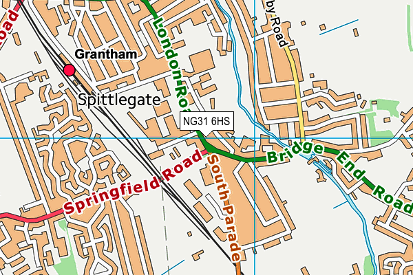 NG31 6HS map - OS VectorMap District (Ordnance Survey)