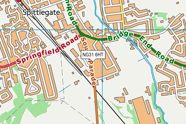 NG31 6HT map - OS VectorMap District (Ordnance Survey)