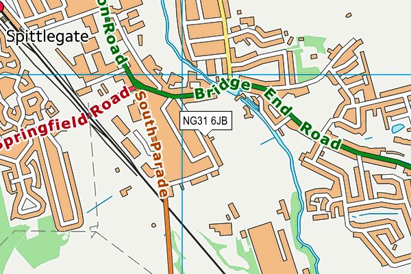Dysart Park map (NG31 6JB) - OS VectorMap District (Ordnance Survey)