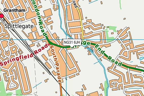 NG31 6JH map - OS VectorMap District (Ordnance Survey)