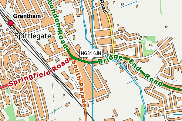 NG31 6JN map - OS VectorMap District (Ordnance Survey)