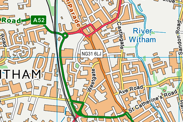 NG31 6LJ map - OS VectorMap District (Ordnance Survey)