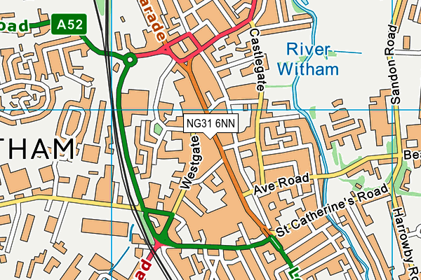 NG31 6NN map - OS VectorMap District (Ordnance Survey)