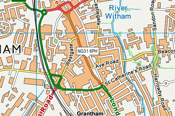 NG31 6PH map - OS VectorMap District (Ordnance Survey)