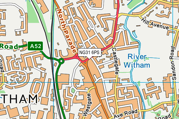 NG31 6PS map - OS VectorMap District (Ordnance Survey)