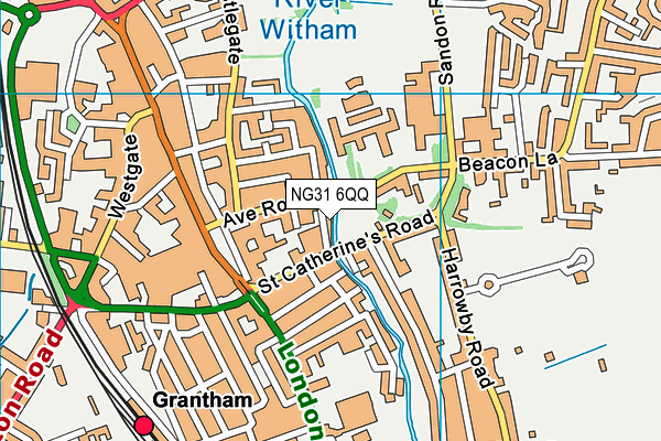 NG31 6QQ map - OS VectorMap District (Ordnance Survey)